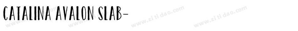 Catalina Avalon Slab字体转换